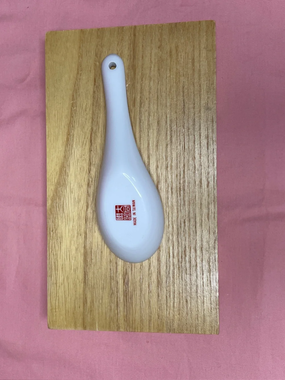 Vintage Floral Porcelain Soup Spoons - Set of 3, White with Floral Decal